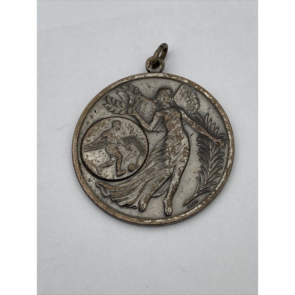 Vintage Football/Soccer Players Pendant Medallion SESC